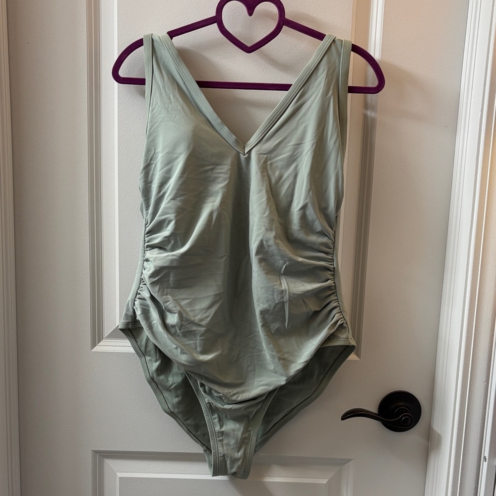 Maternity Kona Sol Soft Sage Green One-Piece Swimwear